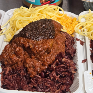Waakye/ Beef Combo